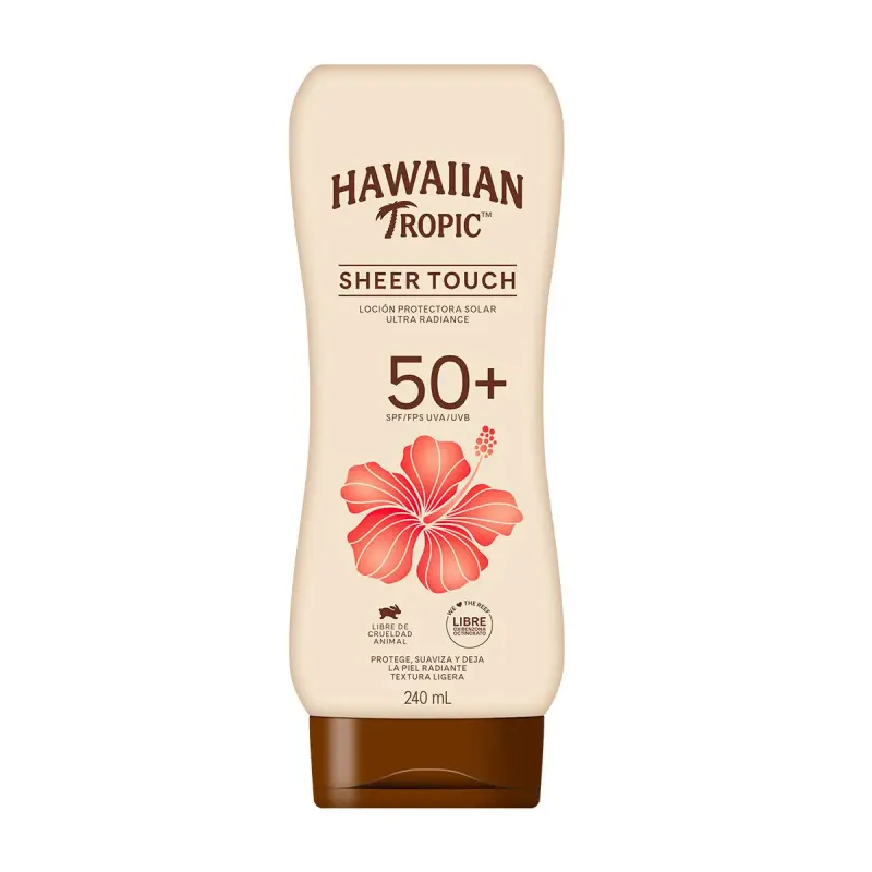 Protetor Solar Hawaiian Tropic Sheer Touch Ultra Radiance FPS 50+ Loção 240ml