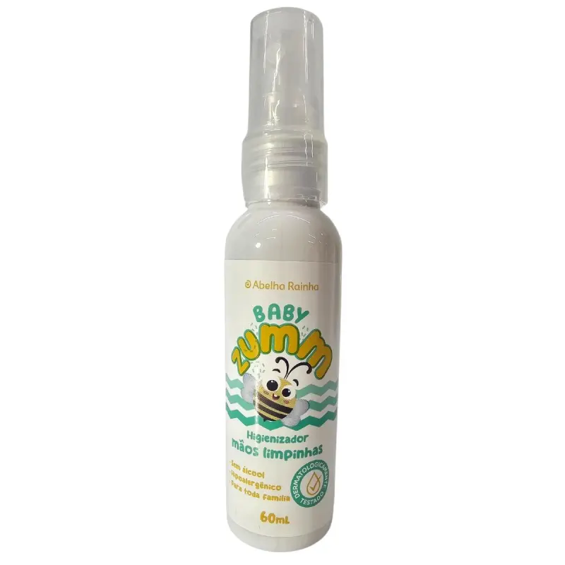 Spray para Higienizar Mãos Limpinhas Baby Zumm Abelha Rainha 60ml