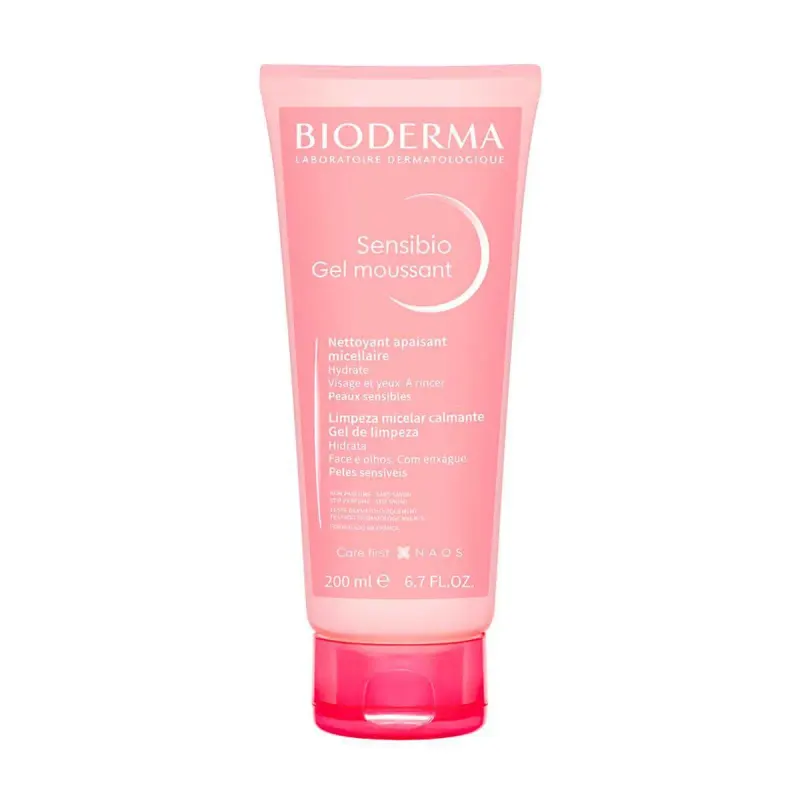 Gel de Limpeza Micelar Bioderma Sensibio Gel Moussant Calmante e Hidratante 200ml