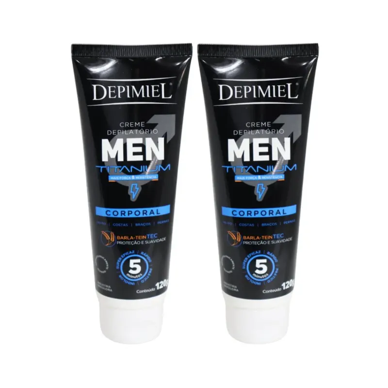 Kit 2 Creme Depilatório Men Corporal Masculino Depimiel