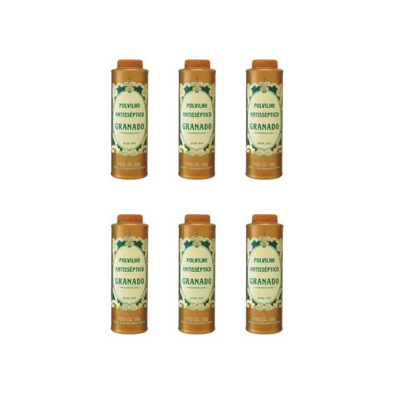 Talco Pes Granado 100g Tradicional - Kit C / 6un
