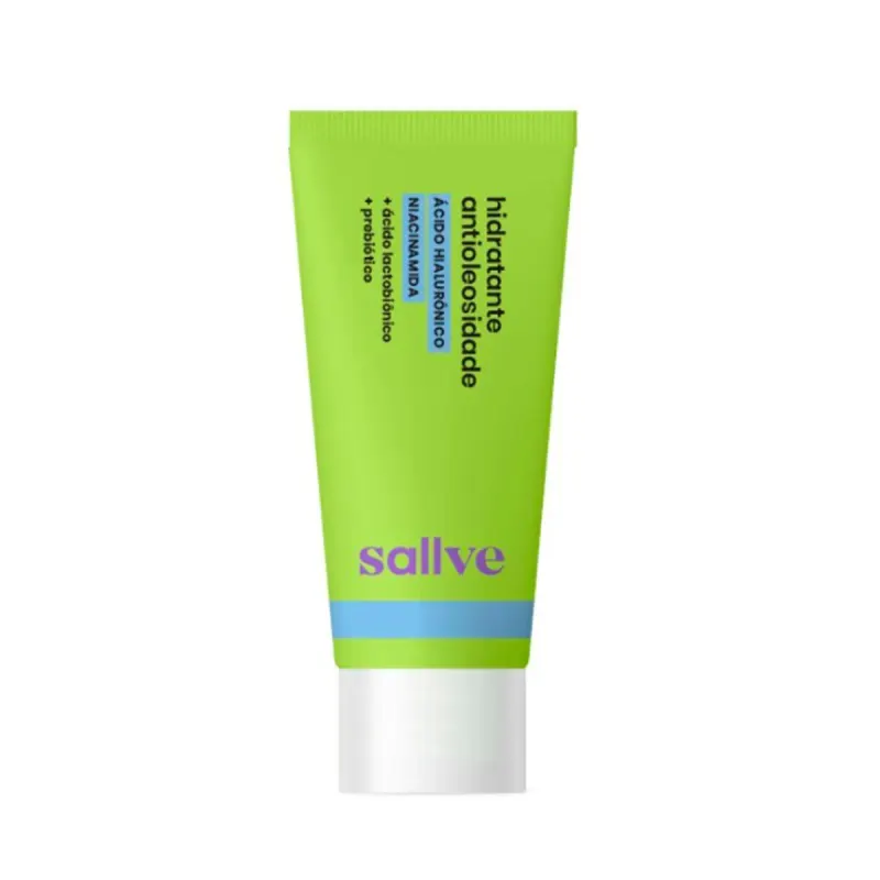 Hidratante Facial Antioleosidade Sallve Niacinamida + Ácido Hialurônico 40g