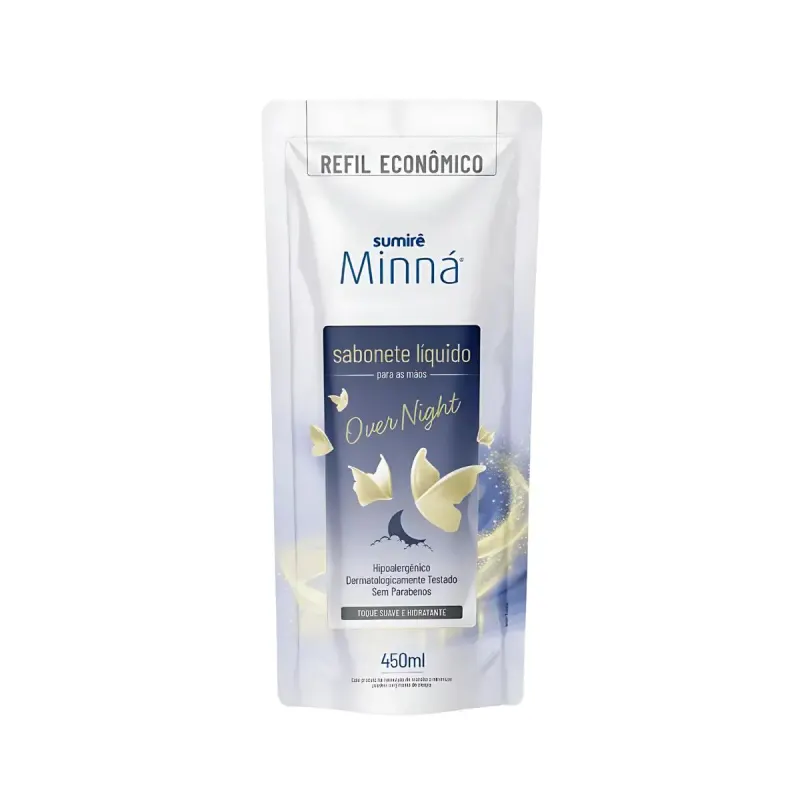 Sabonete Líquida Minná Mãos Sache Over Nigth 450ml