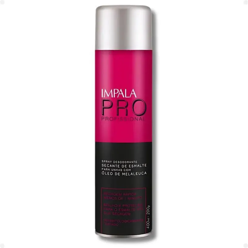 Spray Secante de Esmalte para Unhas com Óleo de Melaleuca Impala Pro 400ml