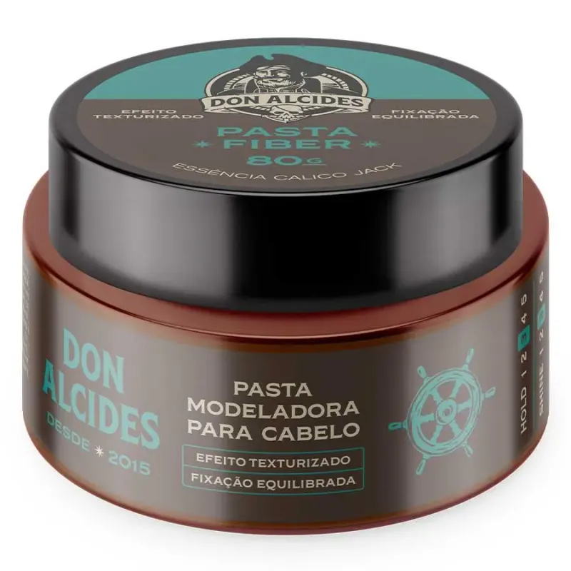 Pasta Fiber Calico Jack Pomada para Cabelo Média Fixação 80G Don Alcides
