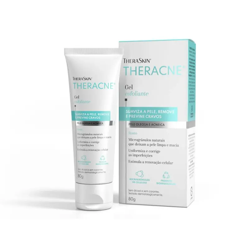 Gel Esfoliante TheraSkin Theracne com 80g