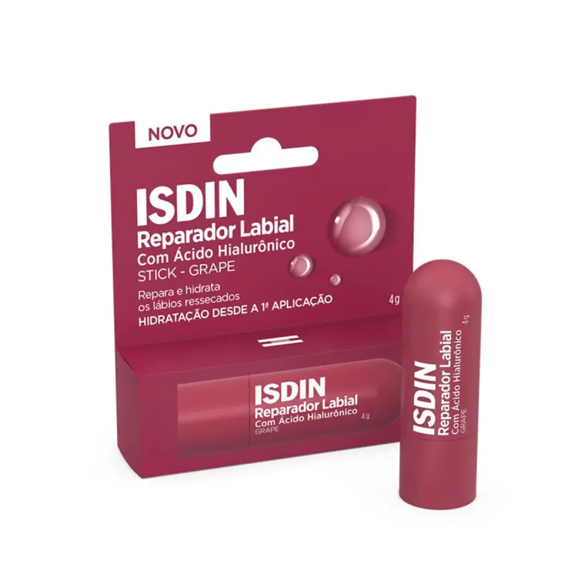 Reparador Labial Isdin Stick 4g - Grape
