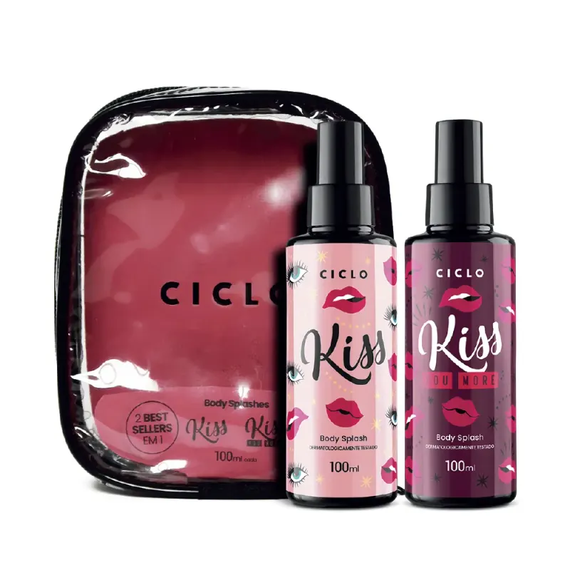 Kit Body Splash Kiss 100ml + Kiss You More 100ml