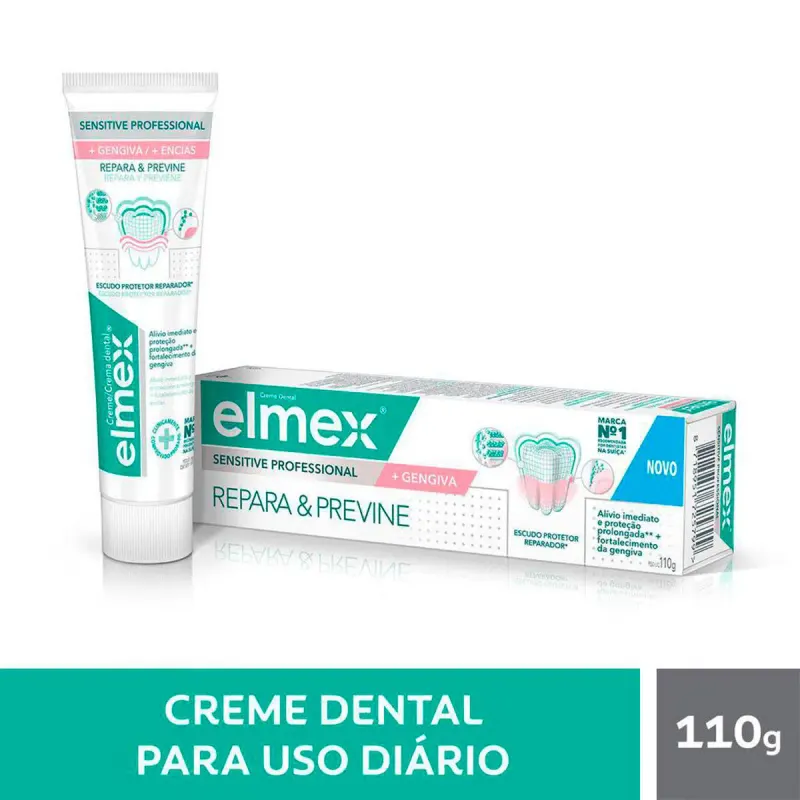 Creme Dental Elmex Sensitive Professional + Gengiva 110g
