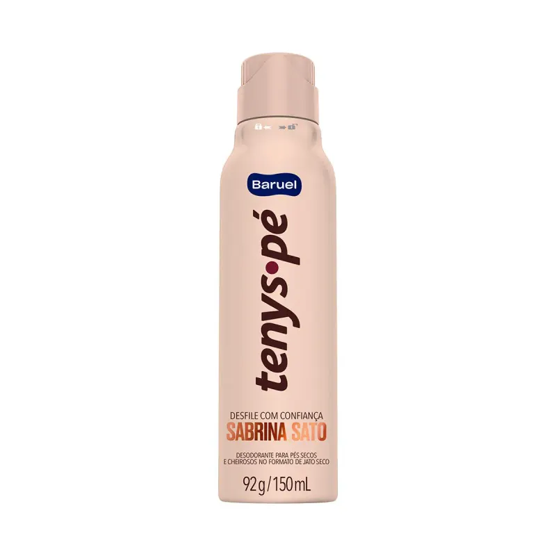 Desodorante para os Pés em Jato Seco Tenys Pé Baruel Desfile com Confiança Sabrina Sato 150ml