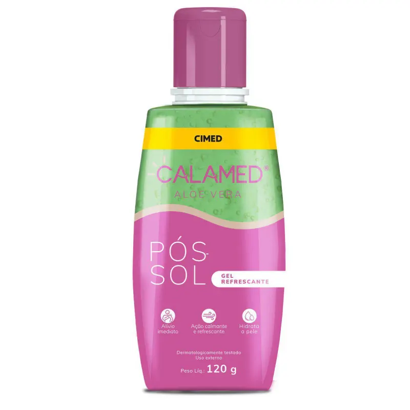 Pós-Sol Calamed Aloe Vera Gel Refrescante com 120g