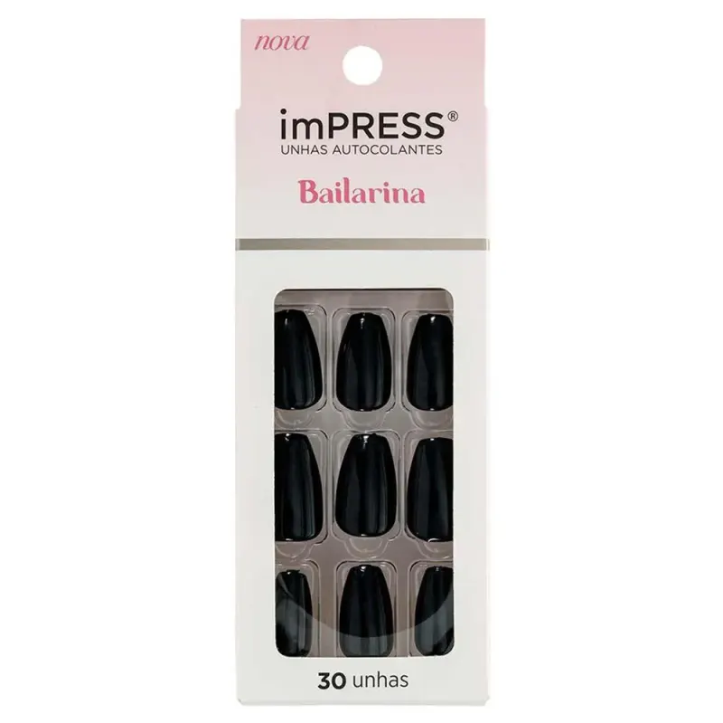 Unhas Postiças Autocolantes Impress Lacy
