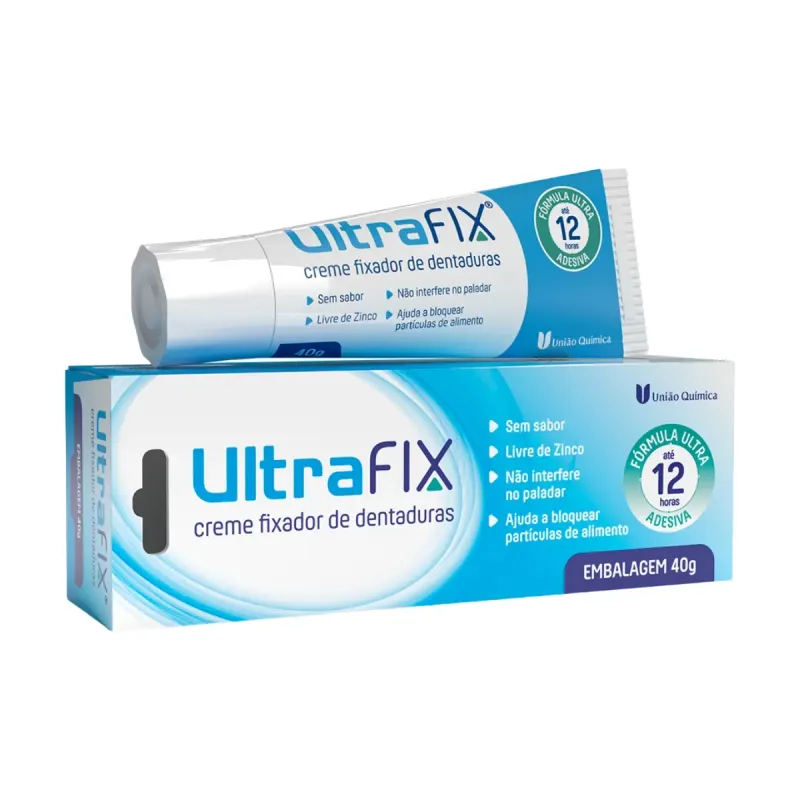 Creme Fixador de Dentadura UltraFix Sem Sabor 40g
