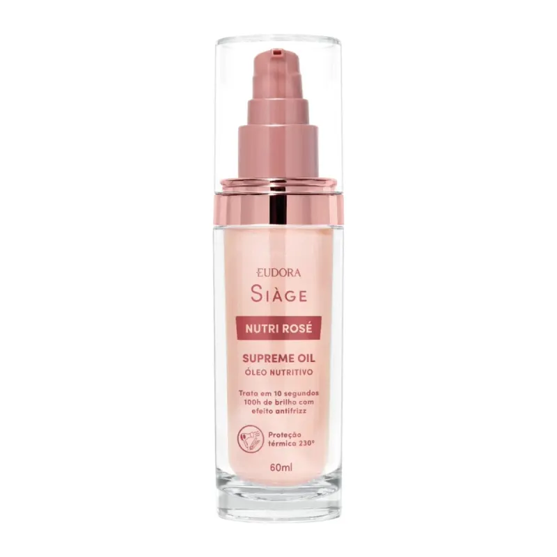 Óleo Capilar Siàge Nutri Rose 60ml