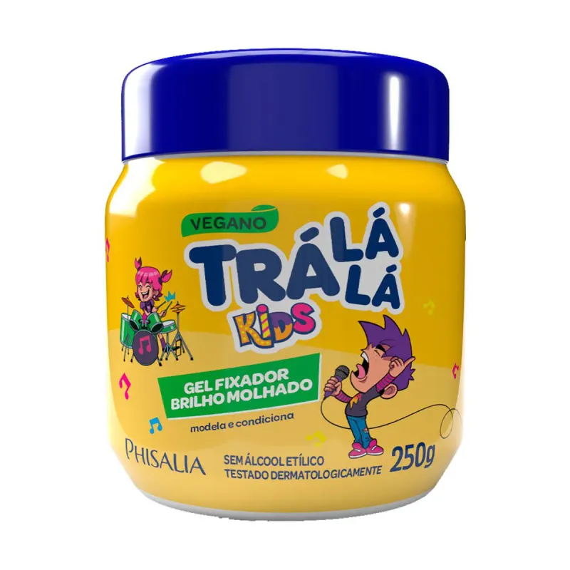 Gel Trá Lá Lá Kids Fixador Brilho Molhado 250g