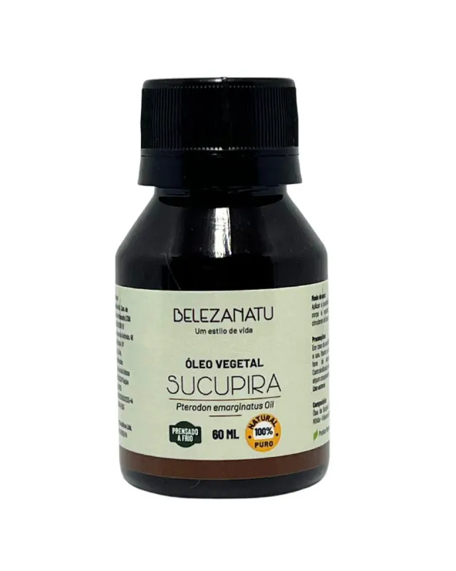 Óleo Vegetal Sucupira 60Ml Belezanatu 100% Puro