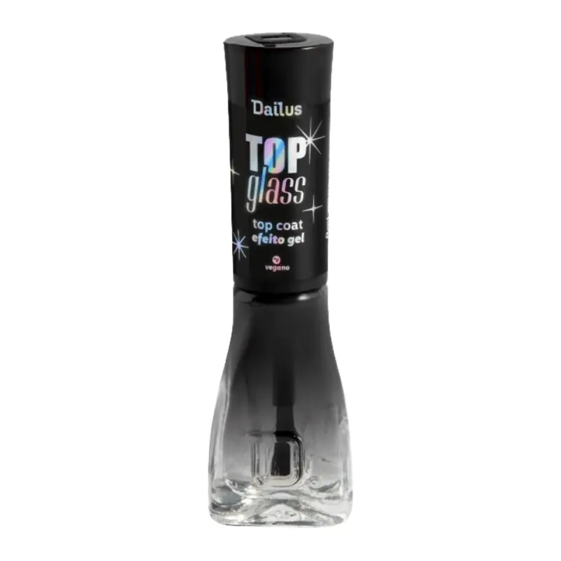 Esmalte Top Coat Dailus Efeito Gel 8ml - Top Glass