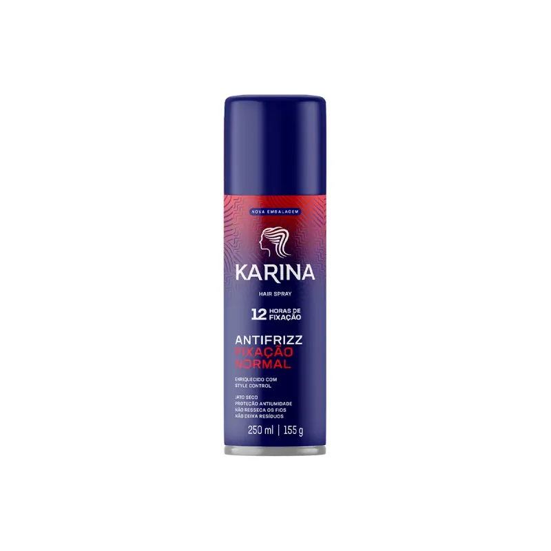 Hair Spray Karina Versatilidade & Vitalidade Fixação Normal com 250ml