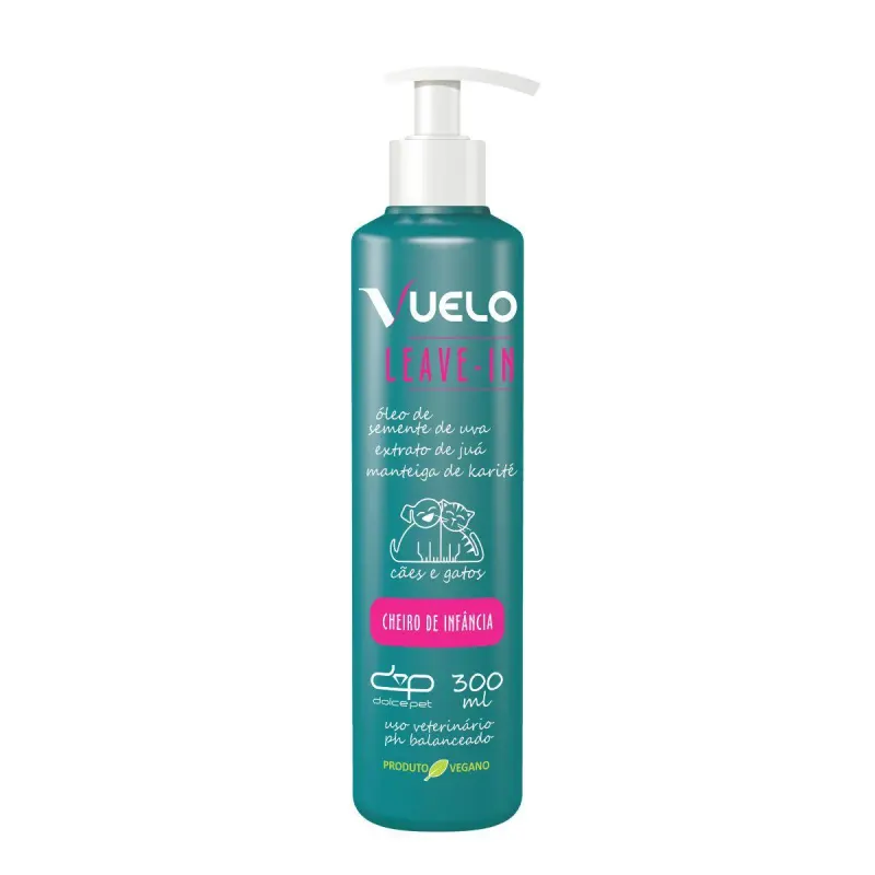 Leave-In Vuelo Cheiro de Infância para Cães e Gatos 300Ml