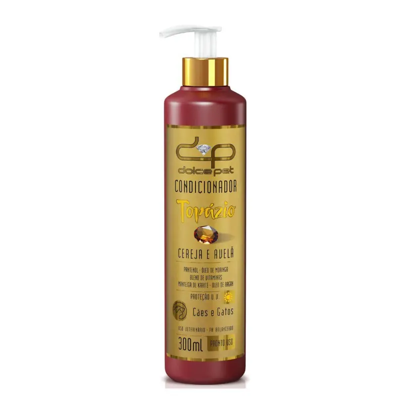 Condicionador Topázio Cereja e Avelã Dolce Pet para Cães e Gatos - 300Ml