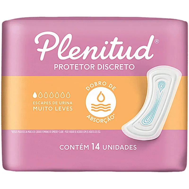 Absorvente Plenitud Femme Protetor Discreto Leve 14 Unidades