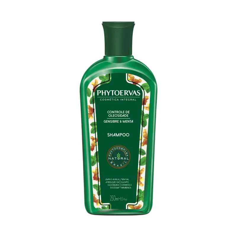 Shampoo Phytoervas Cosmética Integral Controle de Oleosidade Gengibre 250ml