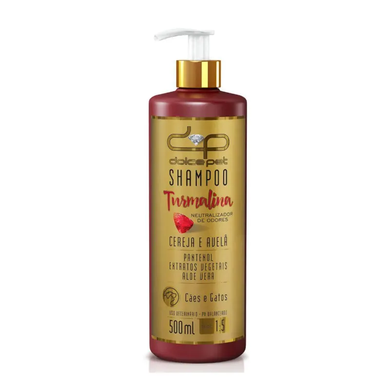 Shampoo para Cães Dolce Pet Neutralizador de Odores Cereja Avela 500Ml