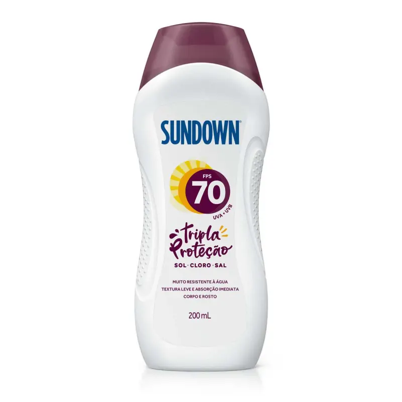 Protetor Solar Corporal Loção FPS 70 Sundown 200ml