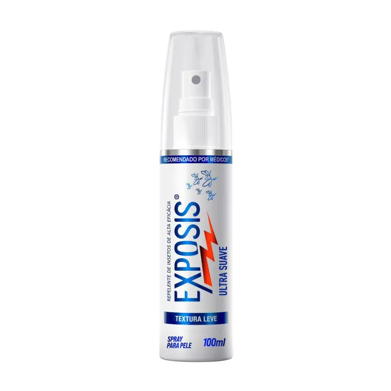 Repelente de Insetos Exposis Ultra Suave Sem Perfume com Icaridina Spray 100ml