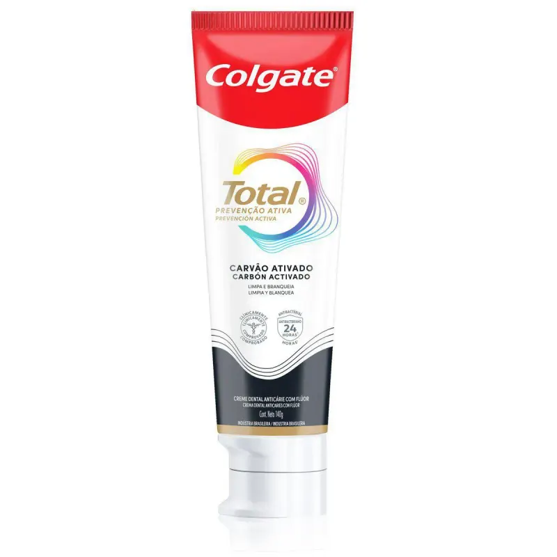 Creme Dental Colgate Total Carvão Ativado 140g