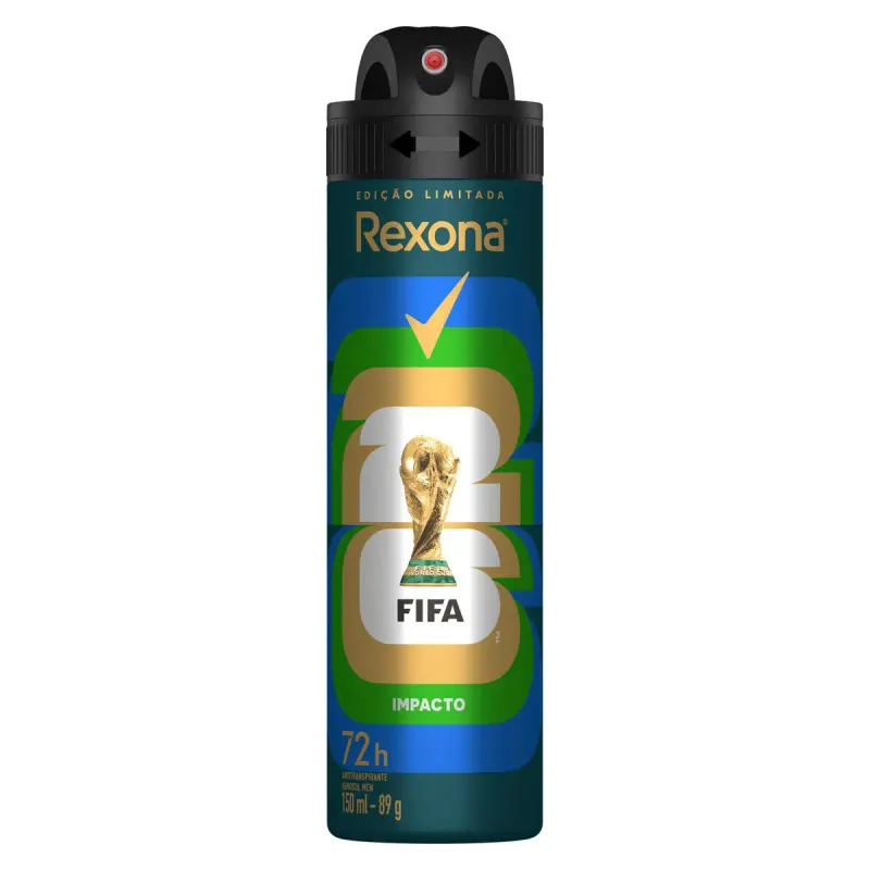Desodorante Antitranspirante Aerosol Rexona Men Impacto 72h 150ml