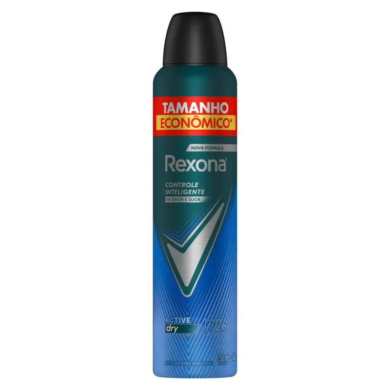 Desodorante Antitranspirante Aerosol Rexona Men Active Dry 72h 250ml