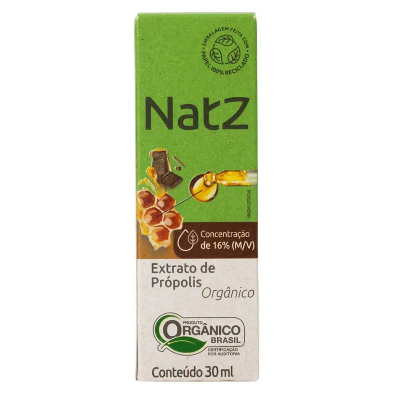 Extrato de Própolis Verde Orgânico 16% Natz 30 ml