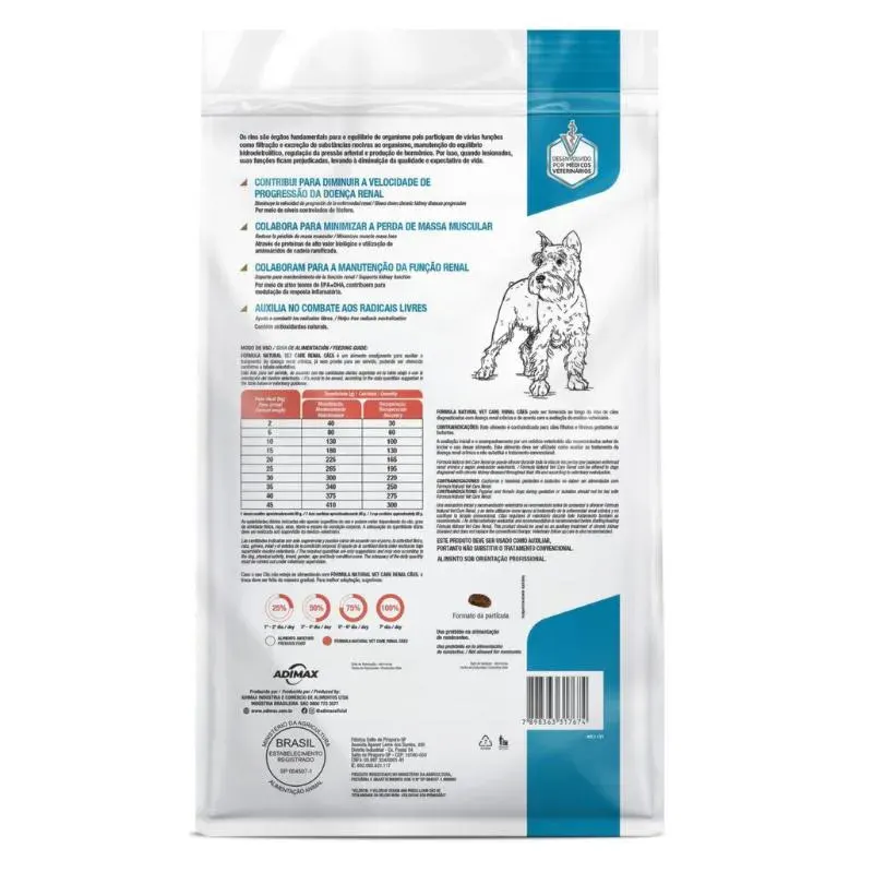 Ração Fórmula Natural Vet Care Renal para Cães Adultos 2 Kg