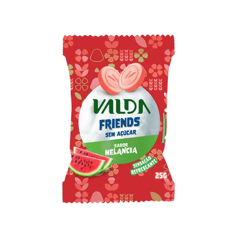 Pastilhas Valda Friends Melancia Sachê 25g