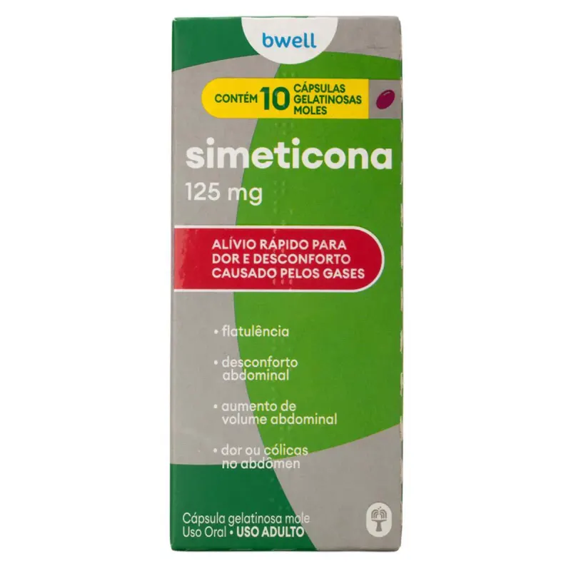 Simeticona 125mg Bwell 10 cápsulas