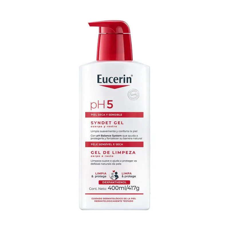 Gel de Limpeza Corporal Eucerin PH5 Pele Seca e Sensivel 400ml
