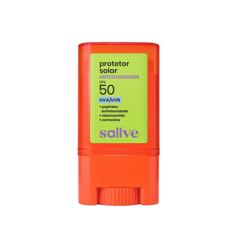 Protetor Solar Facial Antioleosidade em Bastão Sallve FPS 50 1 Unidade
