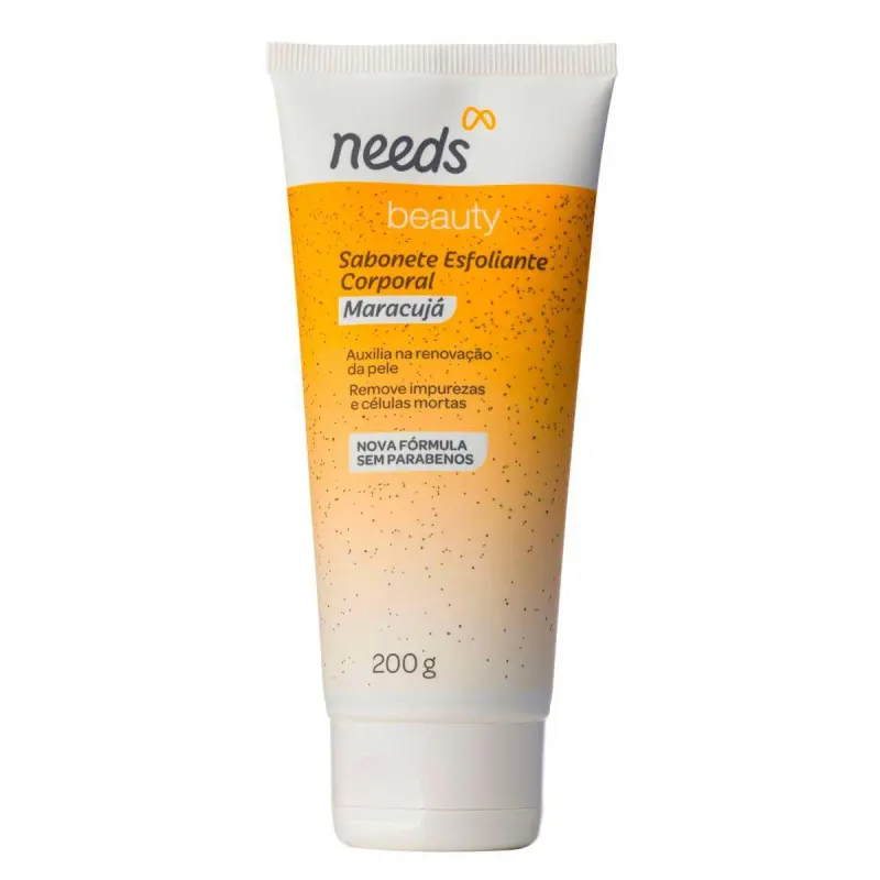 Sabonete Esfoliante Needs Beauty Maracujá 200ml