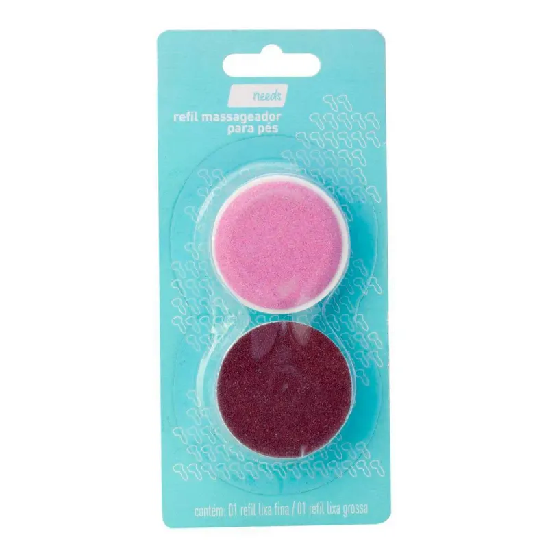 Refil Massageador Orbital Lixa para Pés Needs 2 Unidades