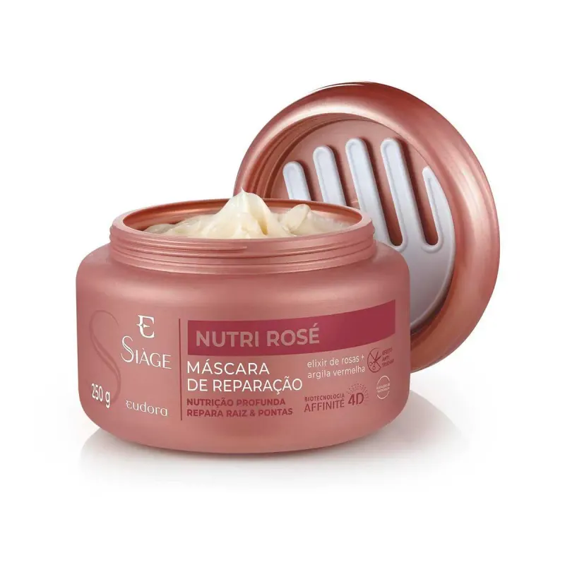 Máscara de Reparação Capilar Siàge Nutri Rosé com 250g