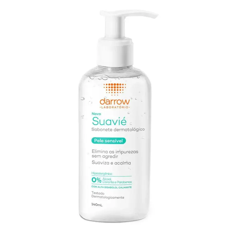 Sabonete Líquido Dermatológico Darrow Suavié Pele Sensível 140ml