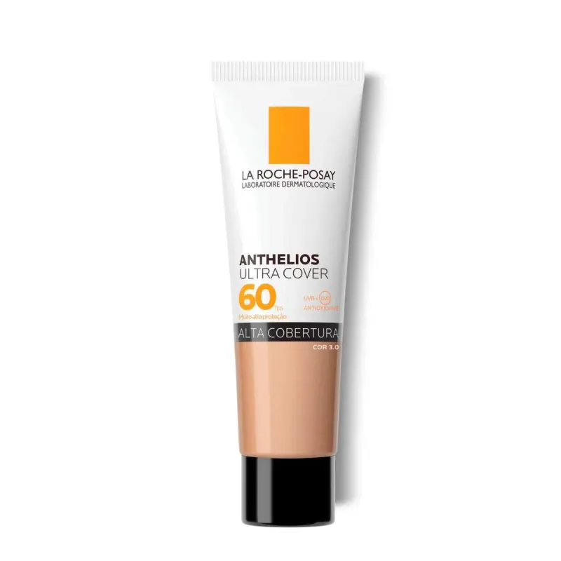 Protetor Solar Facial La Roche-Posay Anthelios Ultra Cover FPS 60 Cor 3.0 Cobertura e Proteção 30g