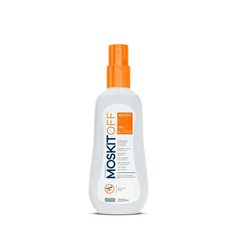 Repelente de Inseto Adulto Moskitoff com DEET Spray 200ml