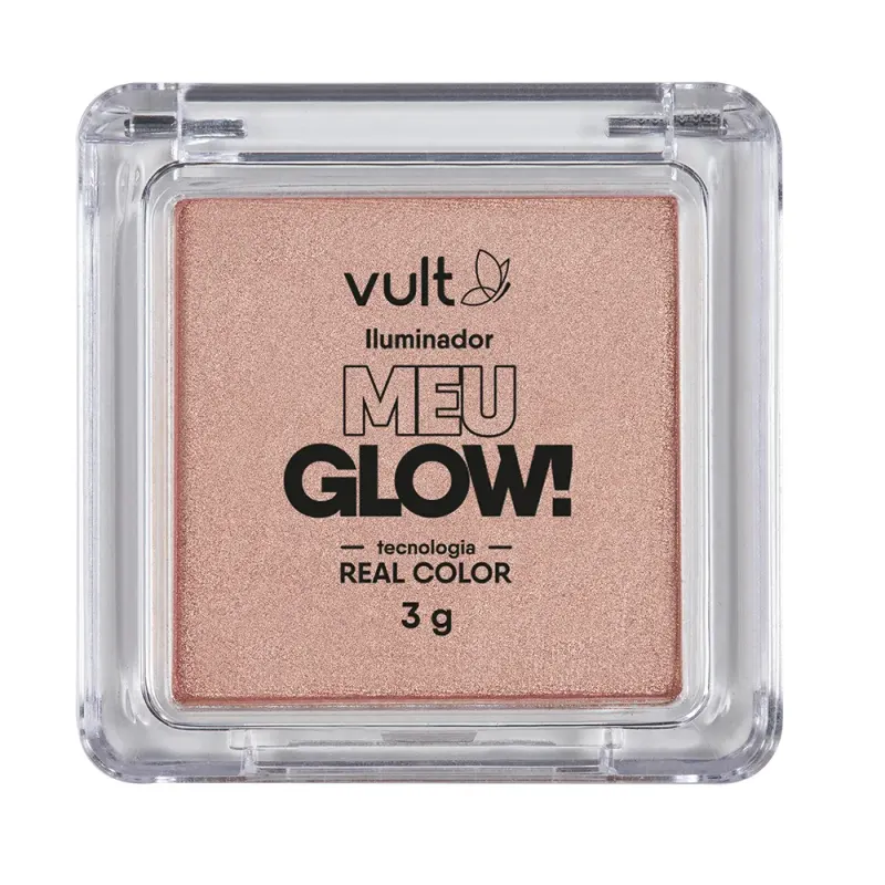 Iluminador Facial Compacto Vult Meu Glow 3g - Champagne