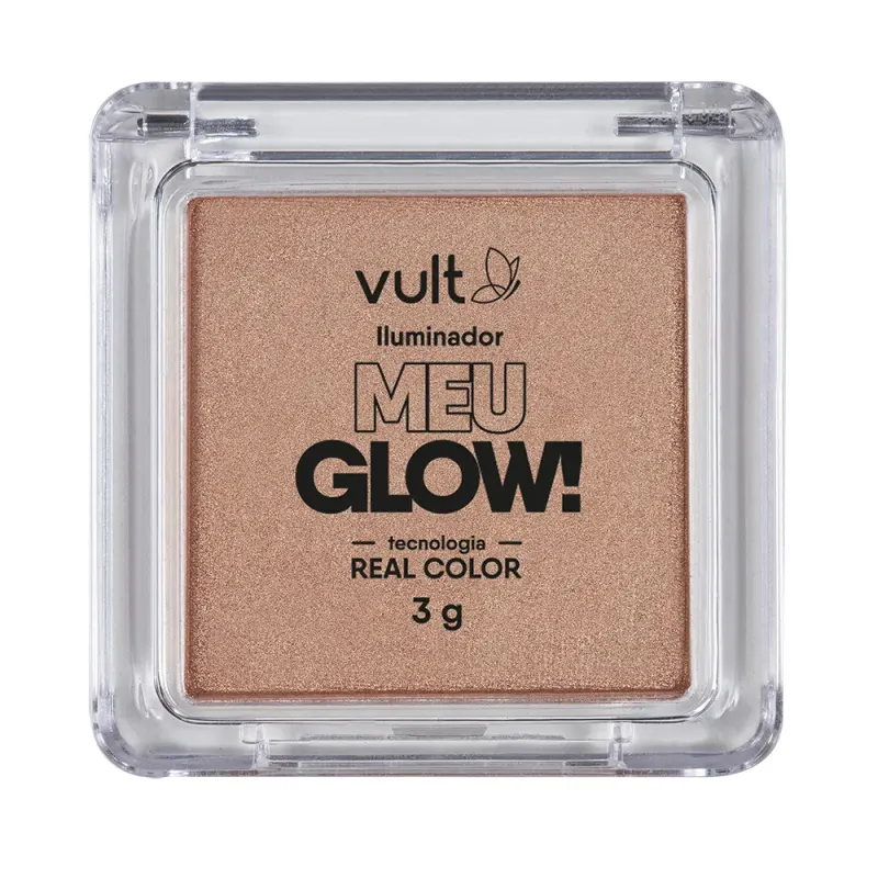 Iluminador Facial Compacto Vult Meu Glow 3g - Bronze