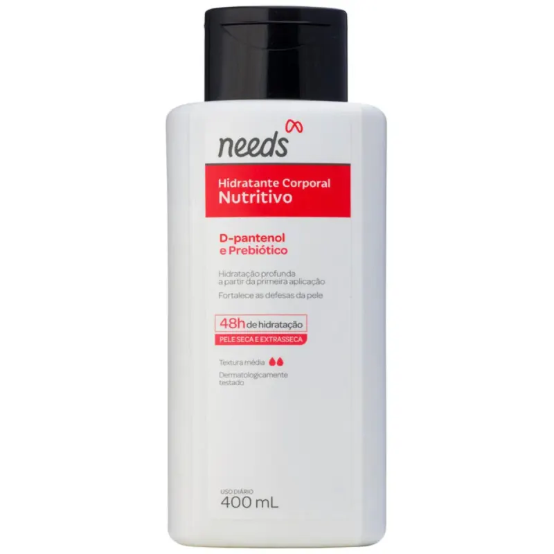 Hidratante Corporal Needs Nutritivo D-Pantenol e Prebiótico 400ml