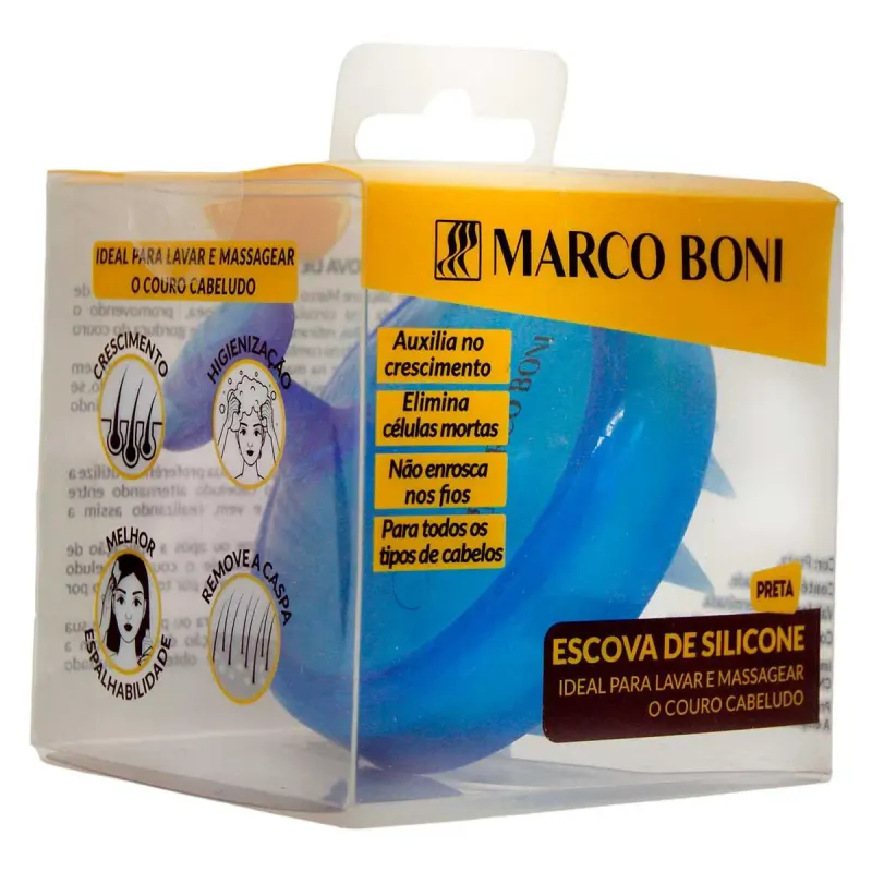 Massageador de Cabelo Marco Boni Azul - 1 unidade