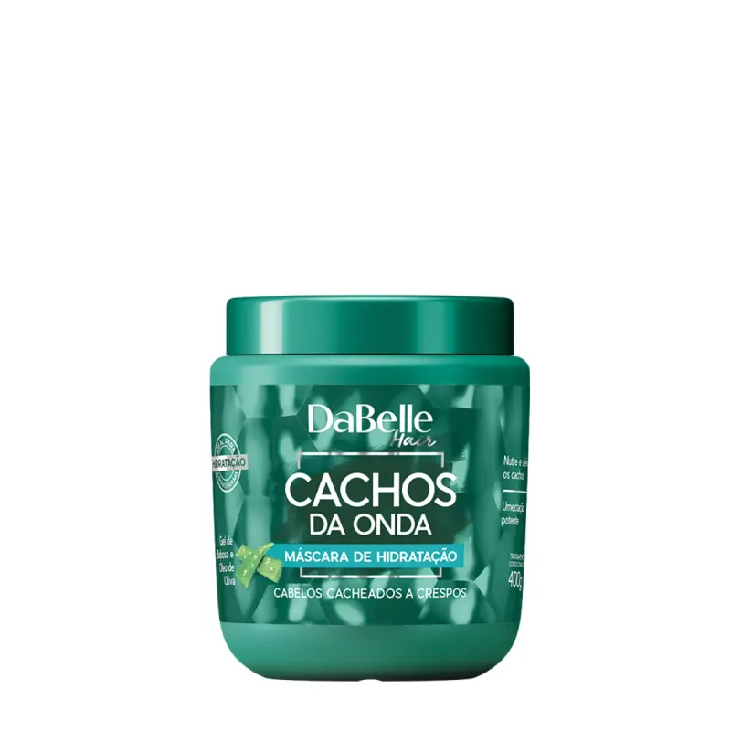 Máscara Capilar Cabelo Cacheado Dabelle Cachos da Onda 400g