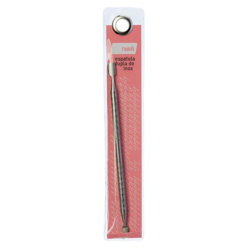 Espátula de Unha e Cutícula Needs Inox Dupla 1 Unidade